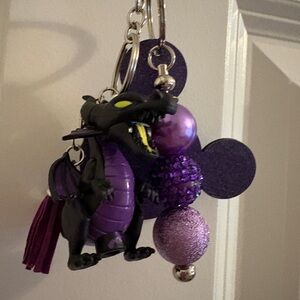 Malicifent as a Dragon Keychain